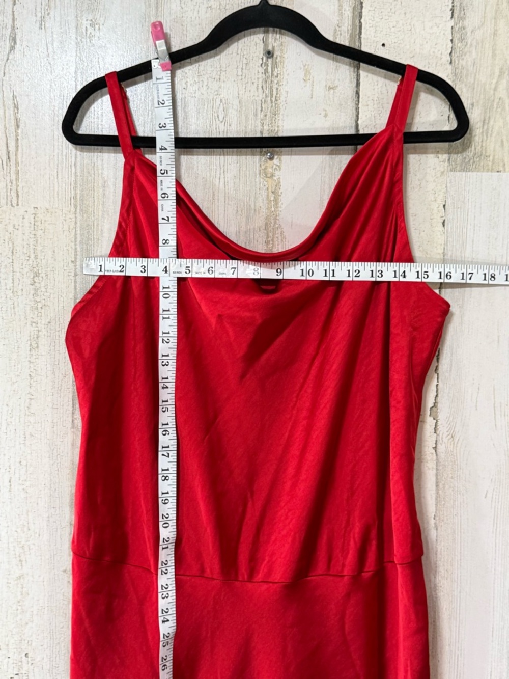 Ava & Viv Red Satin Maxi Slip Dress - Picture 10 of 12